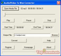   Audio/Video To Wav Converter